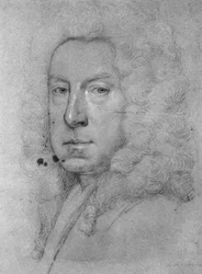 Auto-retrato, c.1738 (giz no papel)